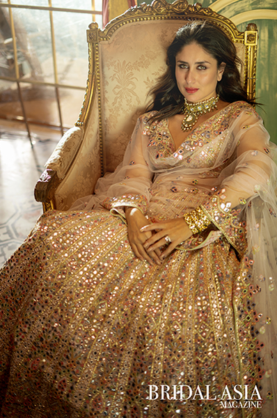 Bridal Asia on Instagram: “Kareena Kapoor Khan, looks ethereally pristine,  on the cover of the 4th edition o… | Lehenga designs, Mirror work lehenga, Kareena  kapoor